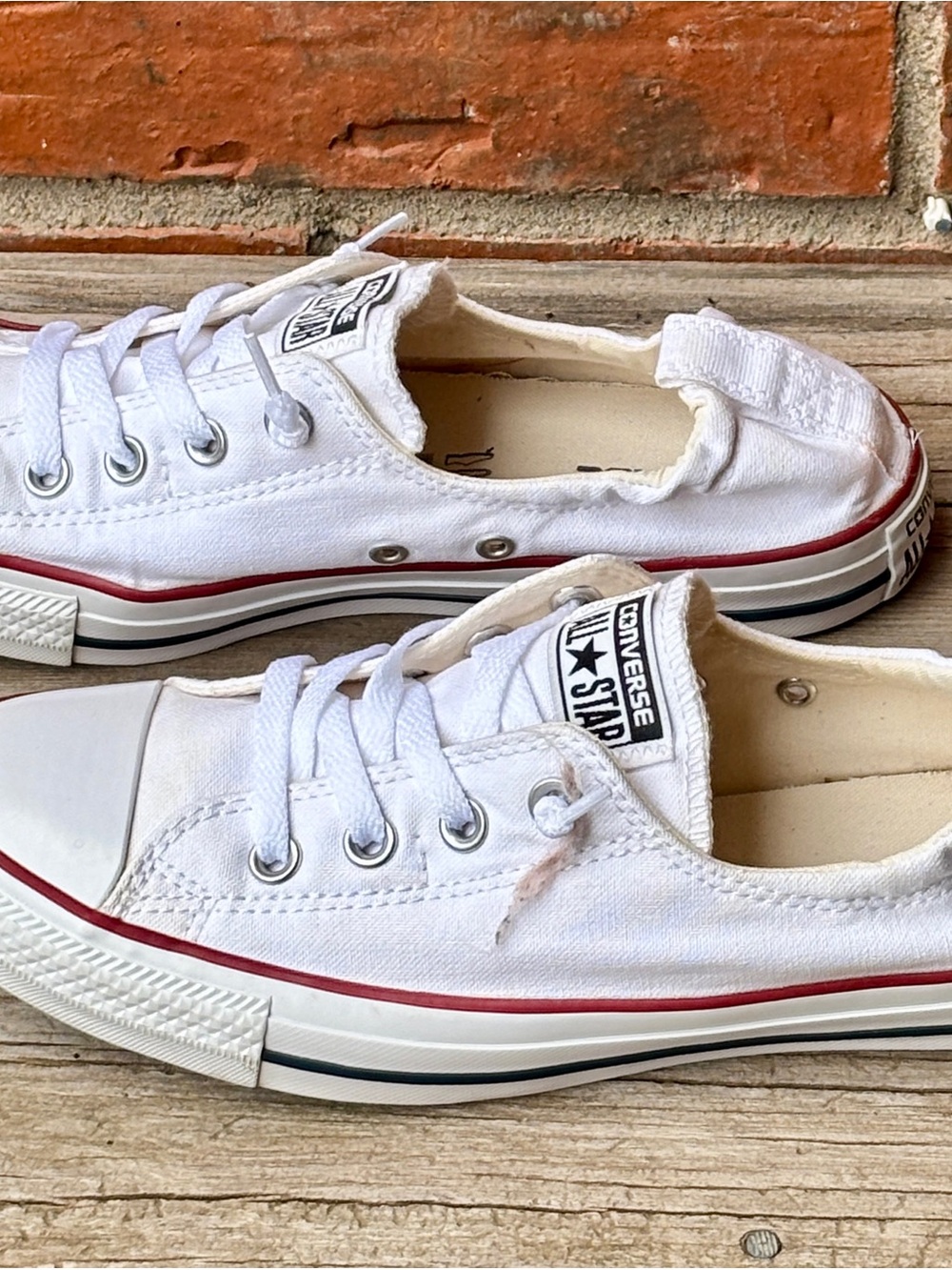 Converse All Star Shoreline White Slip On Sneakers Women 10 - Picture 2 of 8